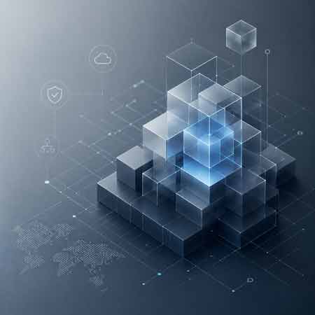 Enterprise Architecture visualisiert digitale Wertschöpfung, Datenarchitektur, Governance und KI-gestützte Unternehmenssteuerung